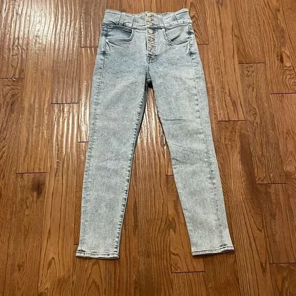 Veronica Beard Katherine Corset extra high rise skinny jeans 28 - Picture 3 of 13